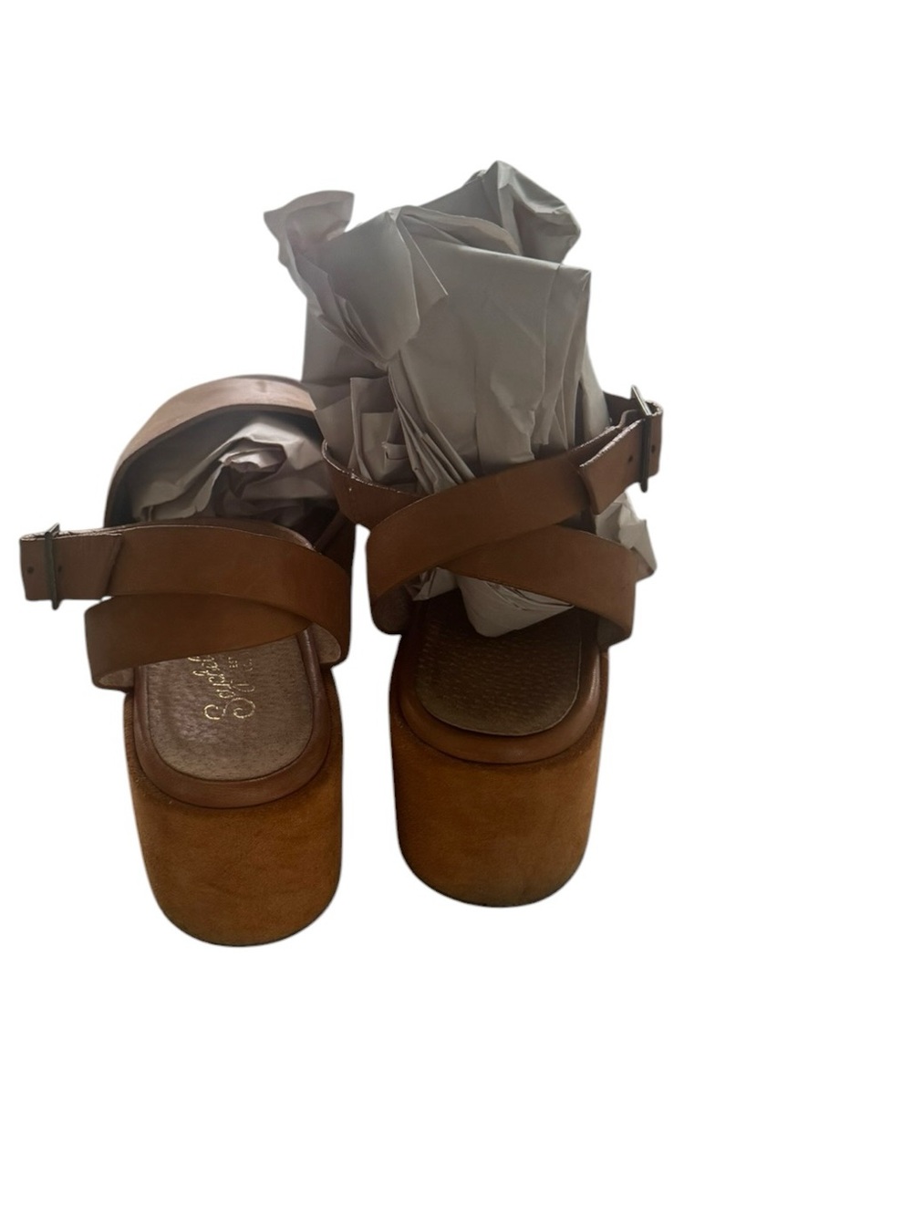 Seychelles Calming Influence Tan Platform Ankle-Strap Sandals - Picture 7 of 8
